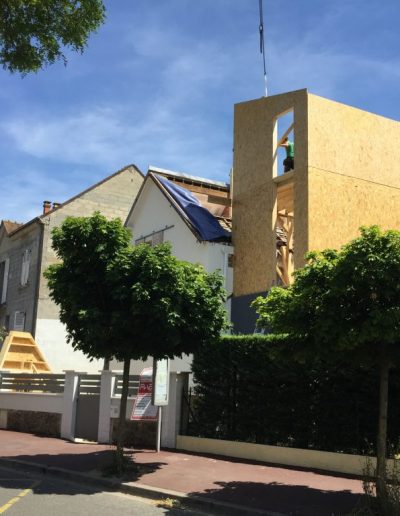 agrandissement d'un pavillon