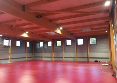 Le Chesnay – charpente du court de tennis de table