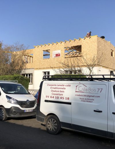 surélévation d'un pavillon
